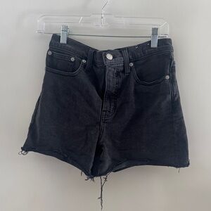 Madewell Black Jean Shorts